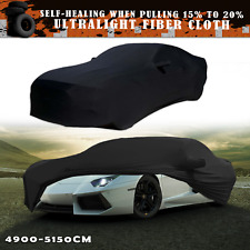 For Lamborghini  Aventador Stretch Satin Car Cover Scratch Dustproof Black picture