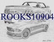 2007 Shelby GT500 Convertible CLASSIC CAR ART PRINT picture