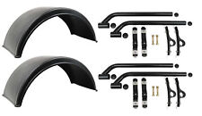 4pc Fender Kit 2 Poly Fender Mounting Kit 2 Smooth Poly Fender- fits 19.5