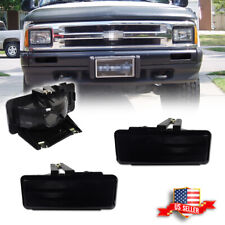 Smoked Front Bumper Turn Signal Lights For 1994-1997 Chevy S10 Blazer GMC Sonoma picture