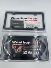 WeatherTech ClearFrame Clear & Black License Plate Frame & Cover- Set Of 2 picture