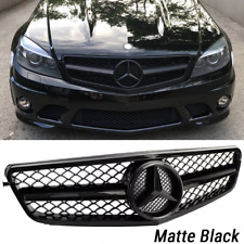 Matte Black Front Grill For Mercedes Benz W204 C350 C300 C250 2008-14 AMG Grille picture