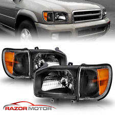 For 1999-2004 Pathfinder 4D Utility Headlights+Corner Signal Lamps Black picture