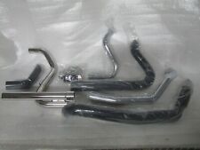 09-16 Harley Davidson Touring Cobra Power Port Duals Head Pipe BLACK picture