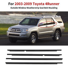 Set of 4 Car Window Weatherstrip Seal Belt Molding For 2003-2009 Toyota 4Runner picture