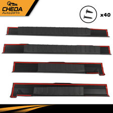 4Pcs Rocker Panel Protector Guard Covers Fit For 09-14 Ford F150 Crew Cab Pickup picture