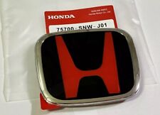 Honda Civic Rear Emblem Red And Black 06-15 picture