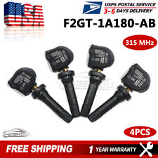 4x TPMS Tire Pressure Monitoring Sensor F2GT1A180AB for FORD LINCOLN Rubber Stem picture