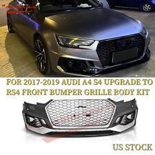 NEW FOR 2017 2018 2019 Audi A4 S4 UPGRADE TO RS4 FRONT BUMPER+GRILLE BODY KIT picture