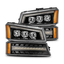 For 03-06 Chevy Silverado Avalanche Nova Black LED Projector Headlight Headlamp picture