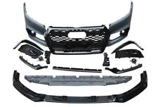 RSQ5 Style Front bumper kit with Lip and grilles Fit Audi Q5 2018 2019 2020 B9 picture