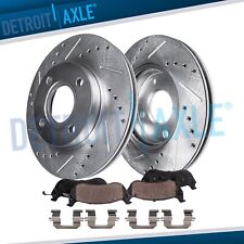 256mm Front Drilled Disc Brake Rotors Brake Pads for 2016-2021 Chevrolet Spark picture