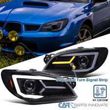 Projector Headlights Fits 2006-2007 Subaru Impreza WRX STI LED Sequential Signal picture