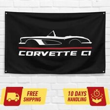 For Chevrolet Corvette C1 1956-1960 Enthusiast 3x5 ft Flag Banner Birthday Gift picture