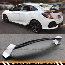 FOR 17-2021 CIVIC FK4 FK7 HATCHBACK 2 TONE WHITE BLACK TYPE R STYLE SPOILER WING picture