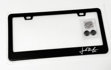 Jack Roush Signature USA Black Metal License Plate Frame with Screws and Caps picture