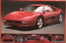Ferrari F355 Berlinetta 24” 36” Printed In Italy Extremely Rare O/P Car Poster picture