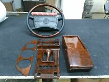 For Mercedes benz C126 W126 wood Trim Set With Steering Wheels 560sec 500sel 126 picture