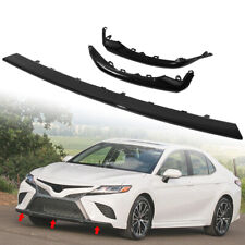 3Pcs For 2018 19 2020 Toyota Camry SE XSE Front Bumper Lower Grille Trim Molding picture