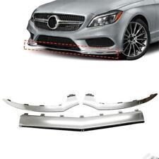 For Mercedes Benz CLS W218 15-18 Chrome Front Bumper Lip Moulding Trim Cover picture