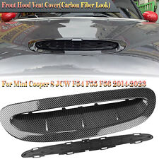 Carbon Fiber Style Front Hood Scoop Vent Trim For MINI Cooper S JCW F54 F55 F56 picture