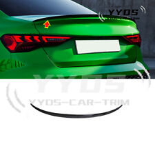 ABS Glossy Black Rear Tail Trunk Door Spoiler Wing *1PCS For Audi A3 2022-2024 picture