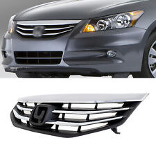 Front Bumper Grille Hood Upper Grill W/Chrome Trim For Honda Accord 2011-2012 picture
