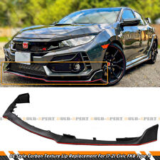 OE STYLE TEXTURED FRONT BUMPER LIP REPLACEMENT FOR 17-21 HONDA CIVIC TYPE-R FK8 picture