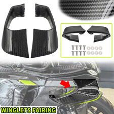 Carbon Fiber Winglets Spoiler Fxed Wind Wing For YAMAHA YZF-R1 R6 R1M 2015-2022 picture