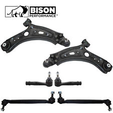 Bison Performance 6pc Front Lower Control Arm Sway Bar Tie Rod Kit For Fiat Jeep picture