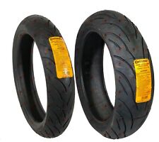Continental Motorcycle Tire Set Conti Motion Front 120/70-17 Rear 180/55-17 picture