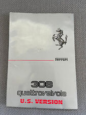 Ferrari 308GTSi / Ferrari 308GTBi QV Owners Manual 1983 (260/83) US Version picture