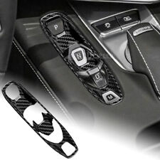 Black REAL HARD Carbon Fiber Gear Shift Control Cover For Corvette C8 2020-2023 picture