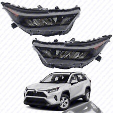 For 2019 2020 2021 Toyota RAV4 LE XLE Headlight Assembly Black Left Right w LED picture