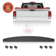 For Dodge Ram  2009-2018 Tailgate Spoiler Top Protector Cover Molding Black picture
