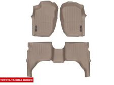 WeatherTech FloorLiner Mat for Toyota Tacoma Double Cab - 2001-2004- Tan picture