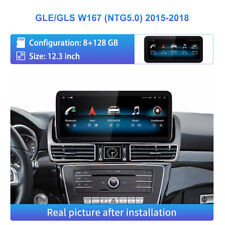 Android 13 Carplay 12.3'' Wireless  Navi Display For Benz GLE GLS NTG5.0 2015-18 picture