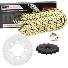 Gold Drive Chain and Sprockets Kit for Kawasaki KLX110 2002 2003 2004 - 2009 picture