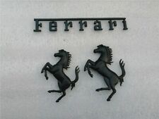 Ferrari California FERRARI Front Rear Bumper Horse Badge Emblem Set Black New picture