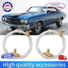 For 1968-1972 Chevelle & More Pair Convertible Top Hydraulic Fluid Hose Lines picture