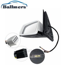 WHITE LEFT DRIVER SIDE MIRROR FOR 15-19 MERCEDES ML350 GL350 Without BLIND SPOT picture