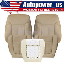 For 2009-2014 Ford F150 Lariat Driver Passenger PERF Leather Seat Cover & FOAM picture