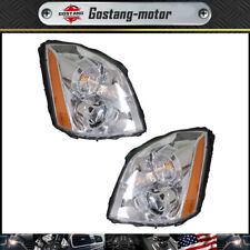 Left+Right Side Headlights For Cadillac DTS 2006 -2011 HID/Xenon Chrome Headlamp picture