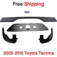 For 2005-2015 Toyota Tacoma Rear Bumper Step Pads Kit & Molding Extensions 4pc picture