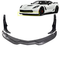 For 2014-19 Corvette C7 Z06 Stage 3 Front Lip Splitter Side Winglet Carbon Fiber picture