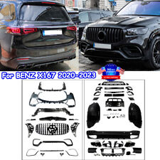 For 2020-2023 MERCEDES BENZ GLS X167 GLS63 AMG Front Grille+Rear Bumper Body Kit picture