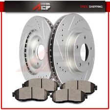 Front Drilled + Slotted Brake Rotors Discs & Ceramic Pads Fits G35 350Z 2WD AWD picture