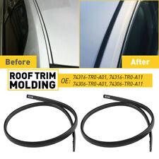 2X Left & Right Side Roof Trim Molding Sealing Strip For 2012-2015 Honda Civic picture