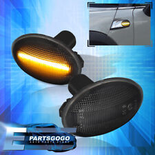 For 07-15 Mini Cooper S R55 R56 R57 R58 R59 Amber LED Smoked Side Marker Lights picture