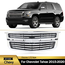 For 2015-20 Chevy Tahoe Suburban LTZ Style Front Bumper Grille Grill Chrome Trim picture